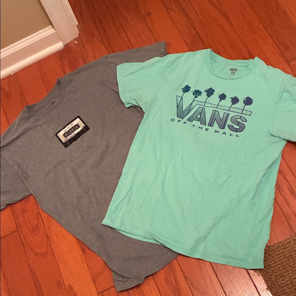 Vans women Teal and Gray Graphic Tees